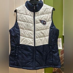 NFL Team Tennessee Titans Puffer Vest size XL